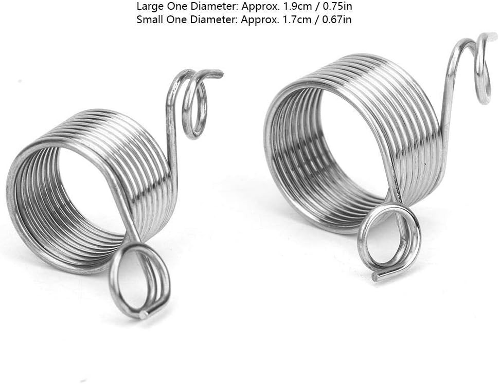 2Pcs Finger Holder Knitting Thimble2Pcs17Mm19Mm Ring Knitting Thread Yarn Tools