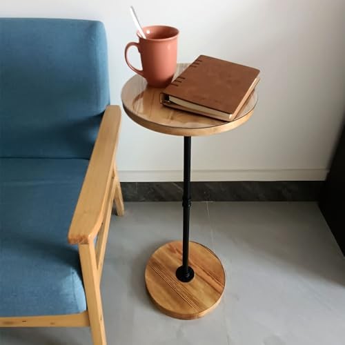 Round Side Table, Small End Tables for Small Spaces,Ideal As A Side Table Next