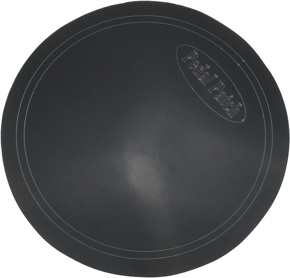 E-outstanding 2PCS Black Single Pedal Patch Self-Adhesive Drumhead Patch...