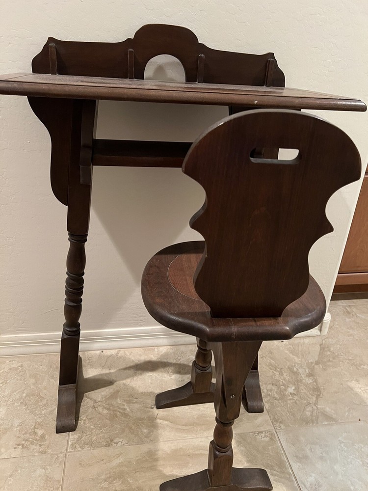 Antique Matching Desk & Chair