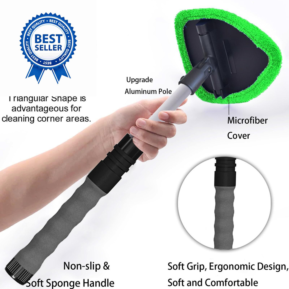 desin Windshield Cleaning Tool, Car Window Cleaner Green