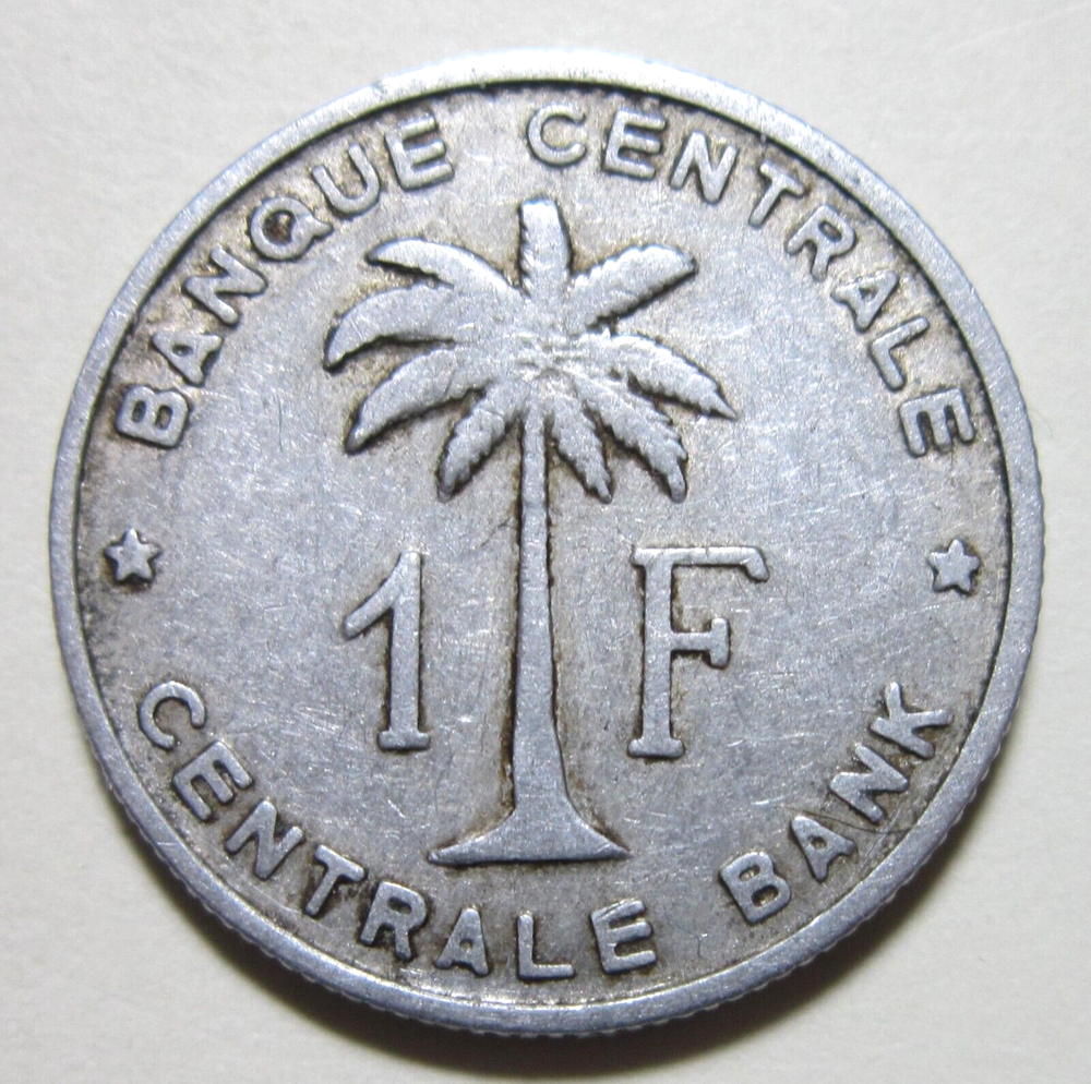 BELGIAN CONGO. 1 FRANC, 1958.