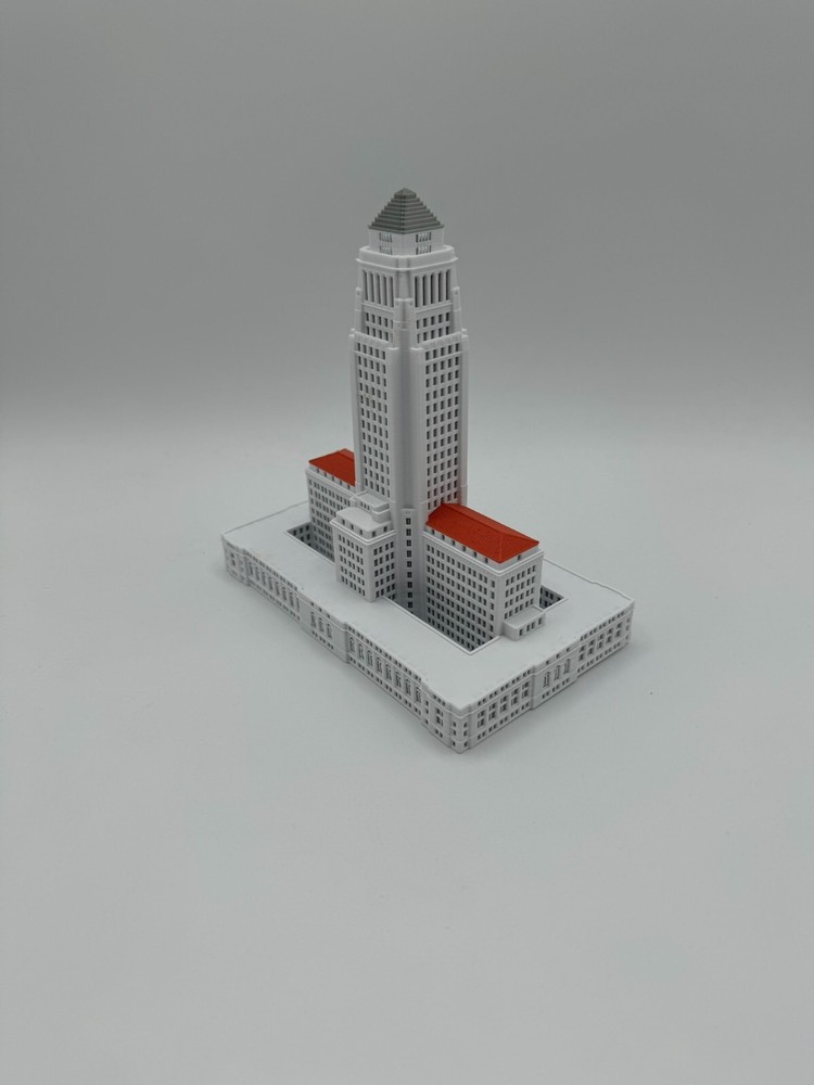 LA City Hall Model- 3D Printed Full Color