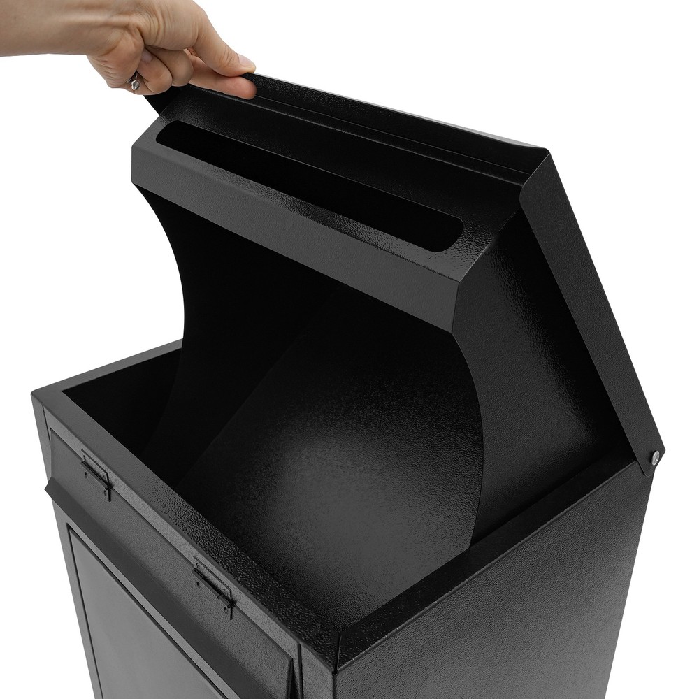 Wall-Mounted Parcel Drop Box, Package Delivery Box, Large Mail Box with Key Lock