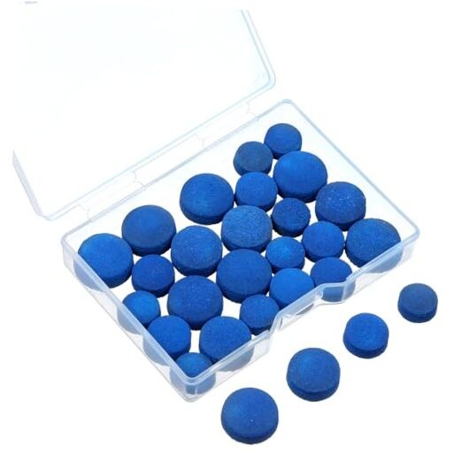 32 Pcs Pool Stick Tips, Billiard Cue Tips Billiard Stick Tip Replacement Kit