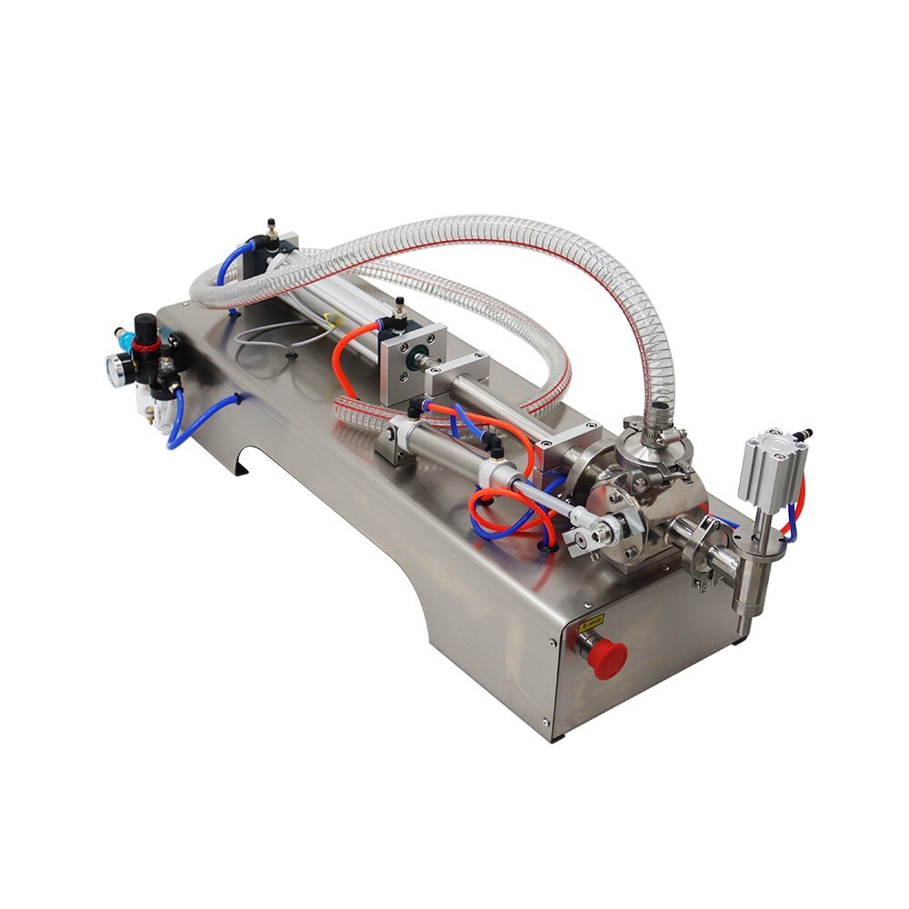 110V 10-100ml Pneumatic Paste Liquid Filling Machine Single Nozzle with Hopper