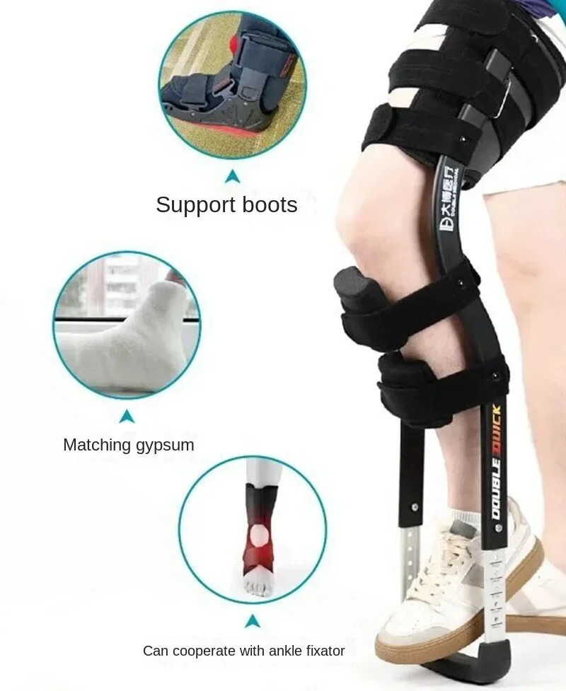 Support Free Mobility Aid Knee Walker Single-Leg Assisted Walking Training Stick