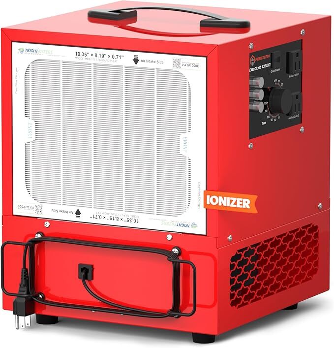 Abestorm Tabletop Dust Collector for Woodworking, Portable Double-sided Intake