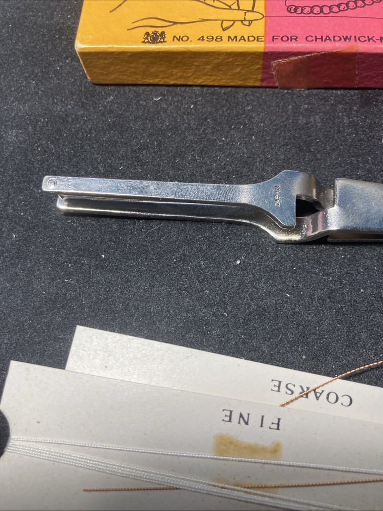 Bead Stringer & Knot Tool + string + instructions + box for Hand Made Jewelry