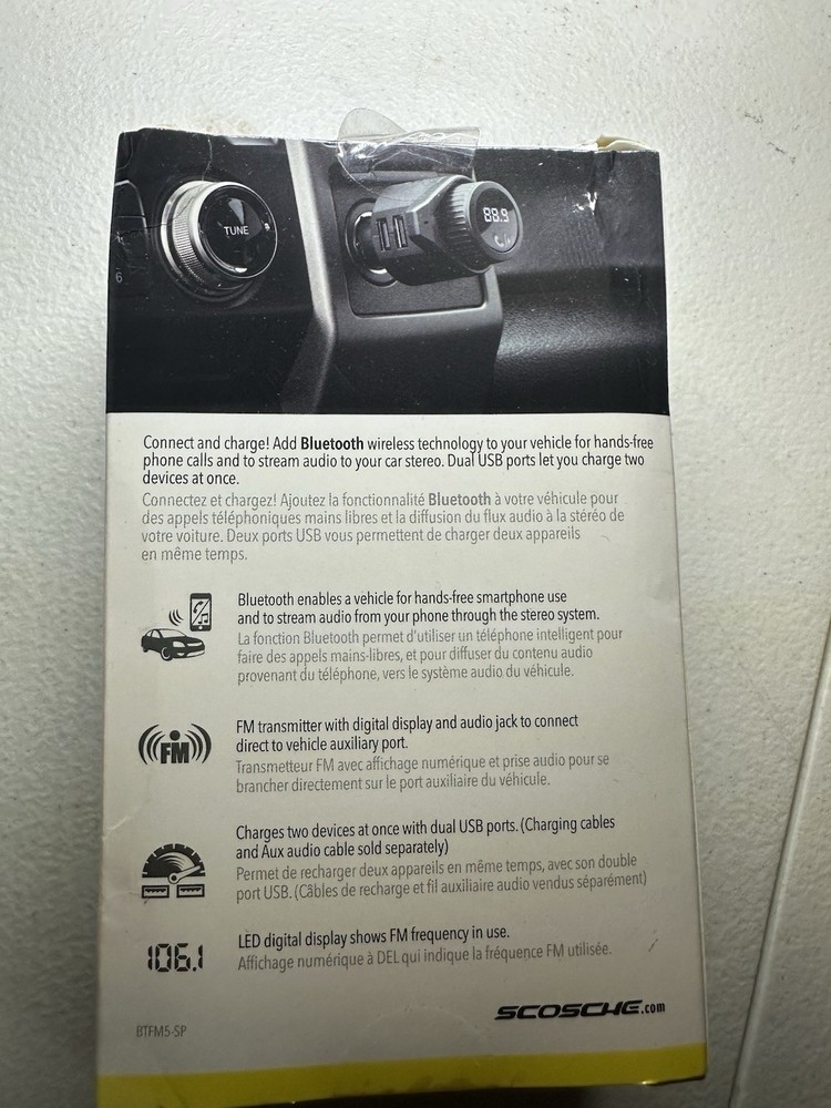 Scosche BTFREQ Wireless Hands-Free Car Kit (2 USB Charging Ports)