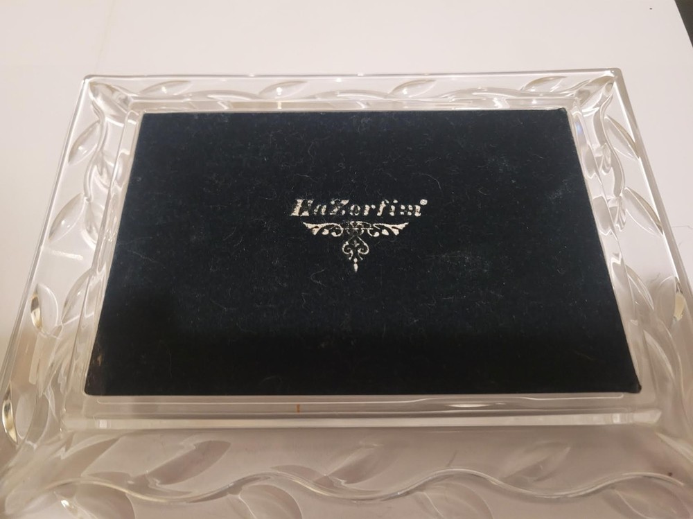 Hazorfim Sterling Silver and Crystal Dish