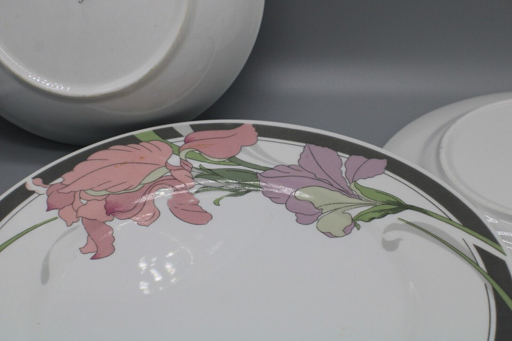 Sweet Iris Fine China serving set 3 pcs
