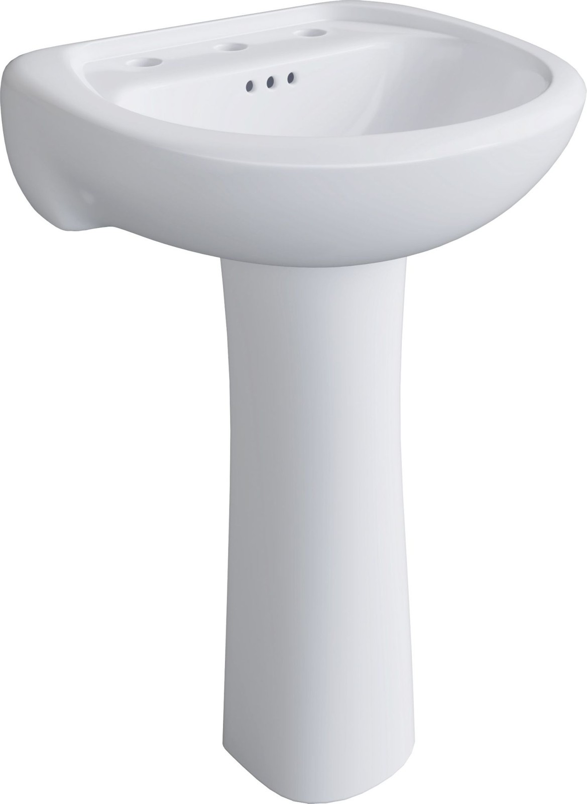 PRofLO PF1045 Lavatory Pedestal Base Only (Sink Sold Separate) - White