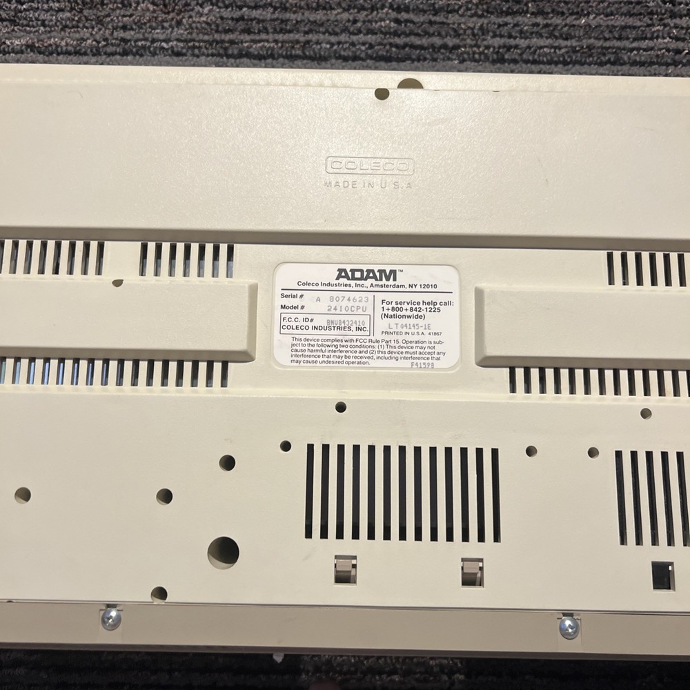 Adam Colecovision Family Computer Memory Console Untested TAKING OFFERS