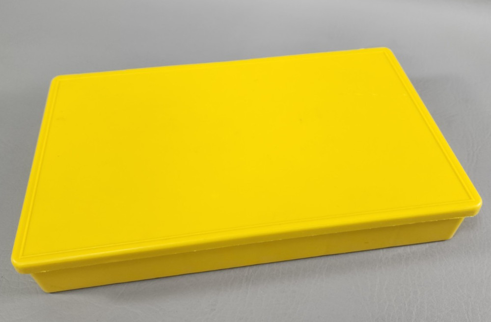 GRAINGER Plastic Case 3 1/8" x 1 1/4" Compartments ~ Yellow Outer Case 11"x7"x2