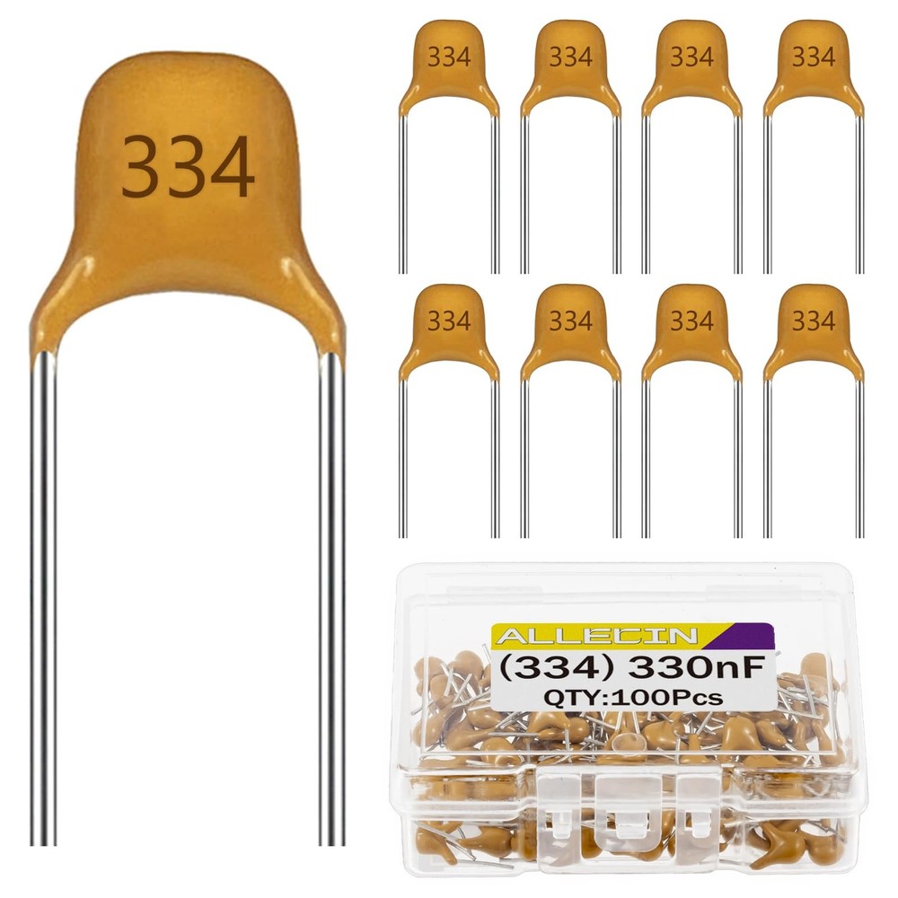 100 PCS 330nF 0.33uF 334 Ceramic Capacitors Multilayer Monolithic Capacitor