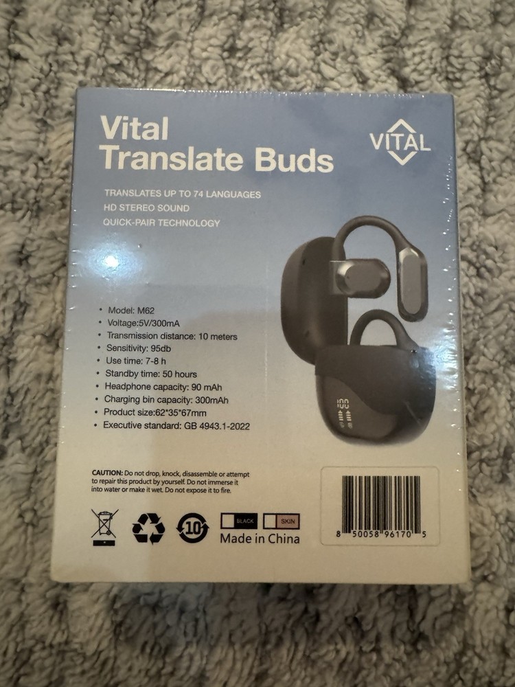 Vital Translate Buds Real Time Language Translator