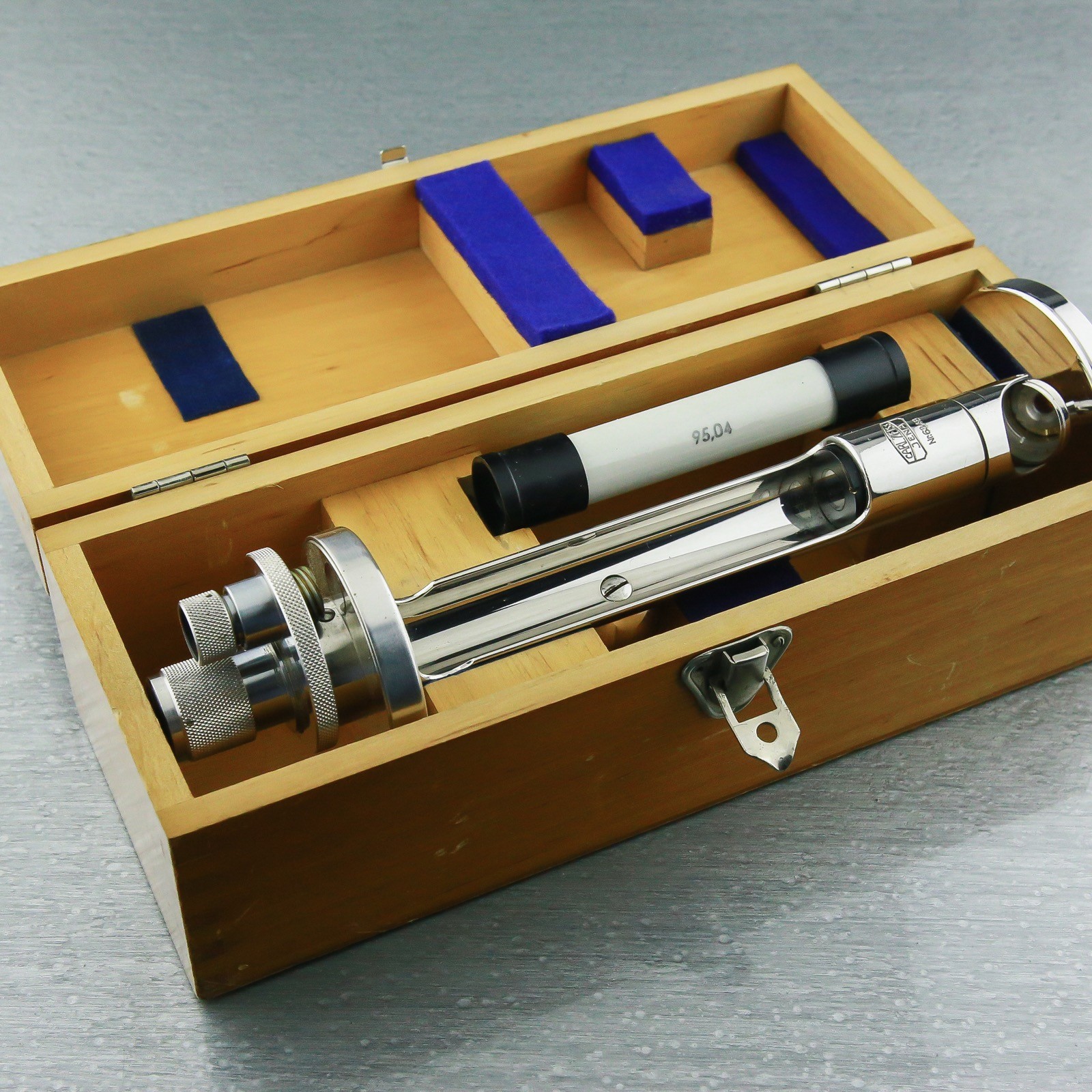 Pocket POLARIMETER, Carl Zeiss Jena Refractometer microscope #6343 ☆☆☆