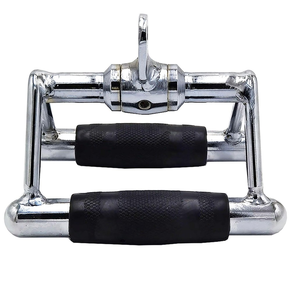 LAT Pull Down Bar, Strength Training Deluxe Single Double D Handle Tricep Rop...