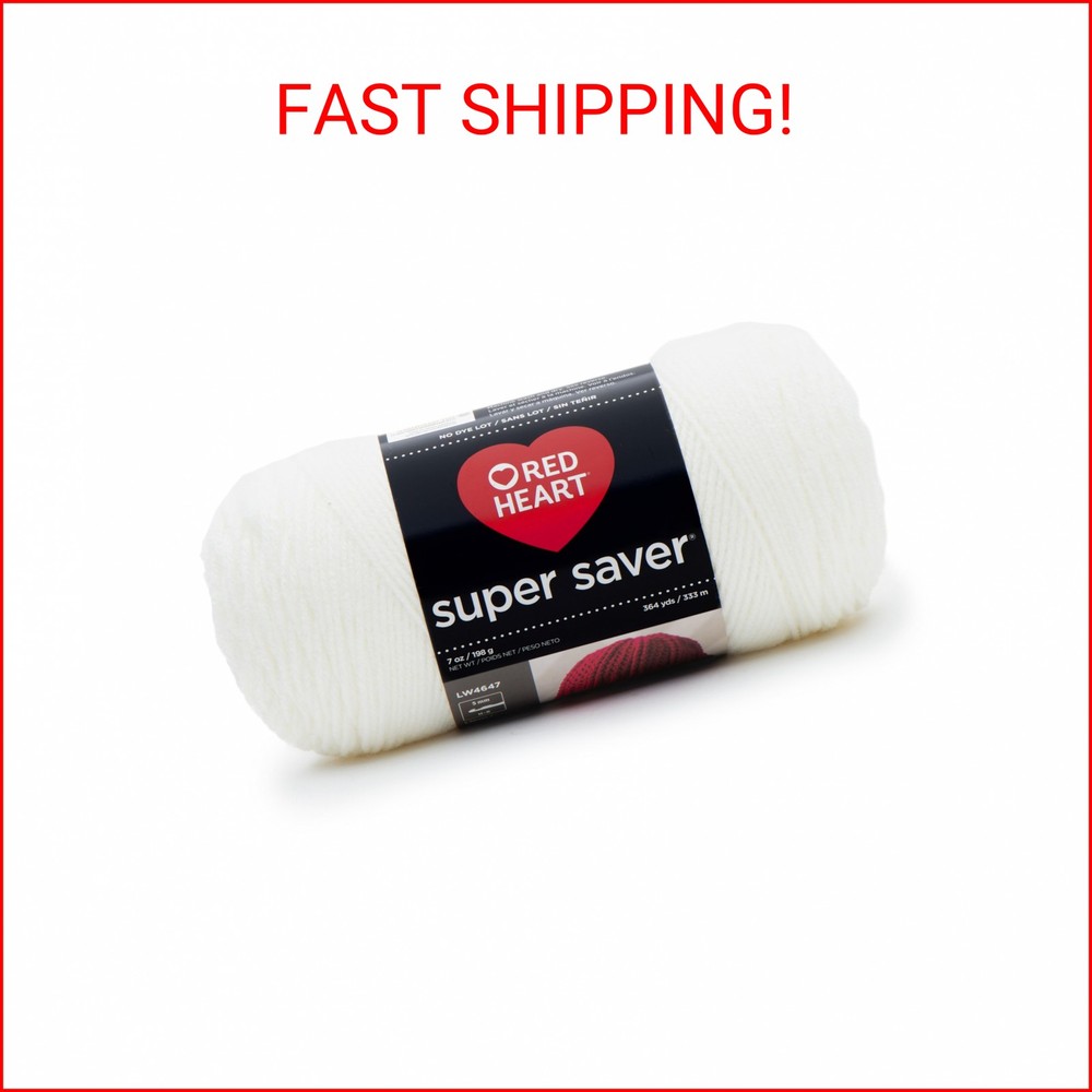RED HEART Super Saver Yarn, Soft White