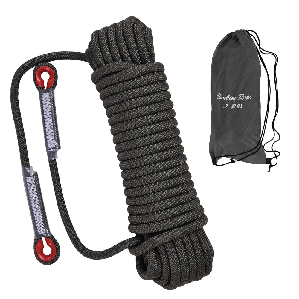 Climbing Rope, Rappelling Rope Black 100FT