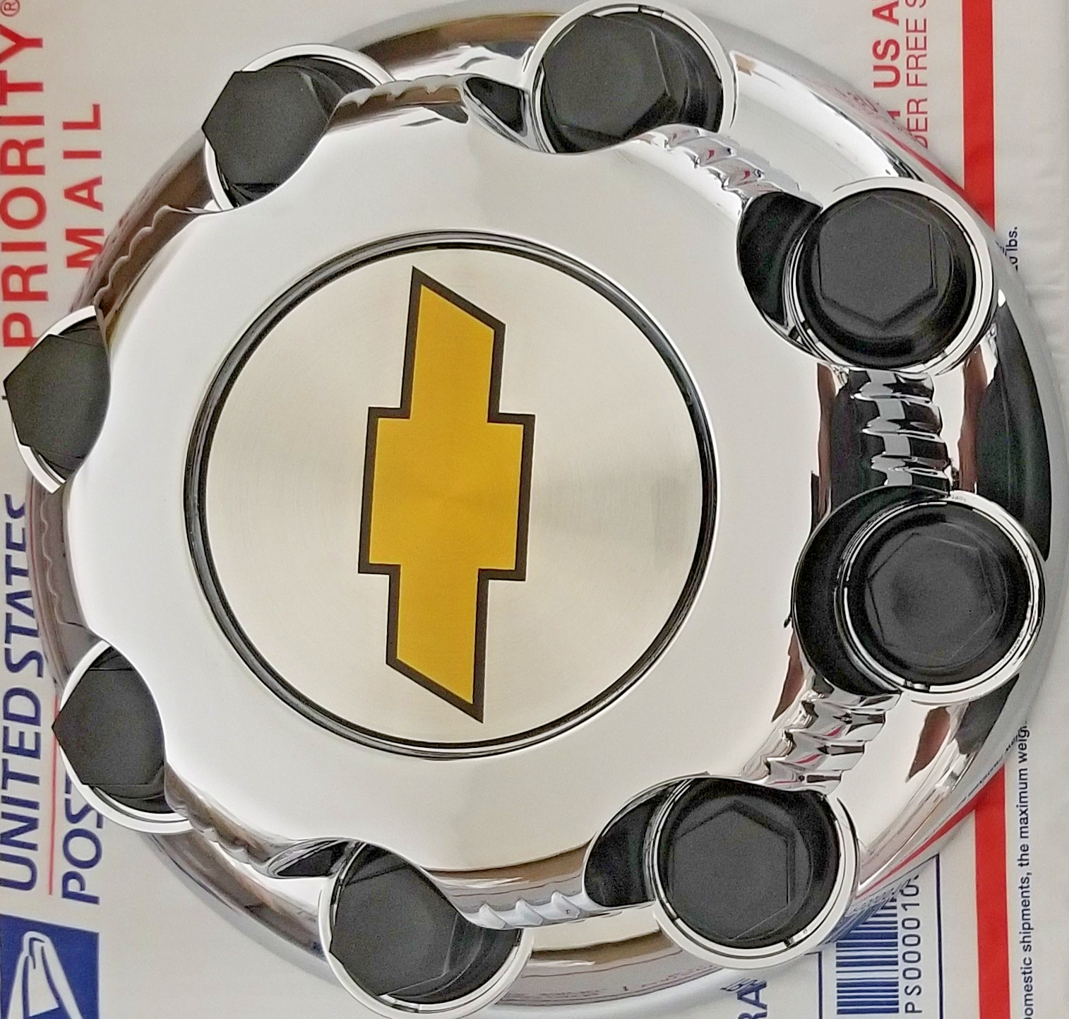 4 PCS New Chevy Express Van 2500 3500 CHROME Center Hub Caps  # 9597163   8 LUGS