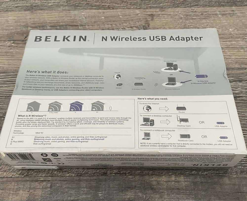 Belkin N Wireless USB Adapter