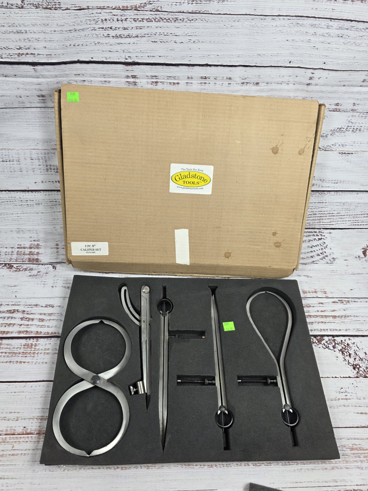 Gladstone Tools 5 Piece 8" Caliper Set PLU#1681