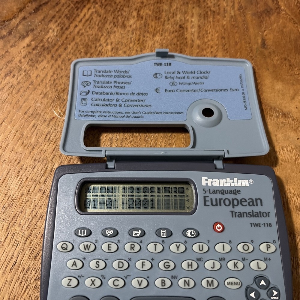 Franklin Electronic Translator TWE-118 - 5 languages