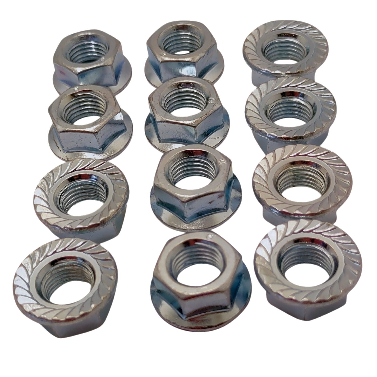 12 Ford Torque Converter Nuts 3/8" x 24 Fine Thread w/ Locking Flange 5R110W