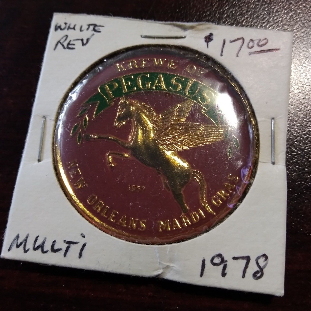 1978 Pegasus Multicolor Doubloon - Mardi Gras