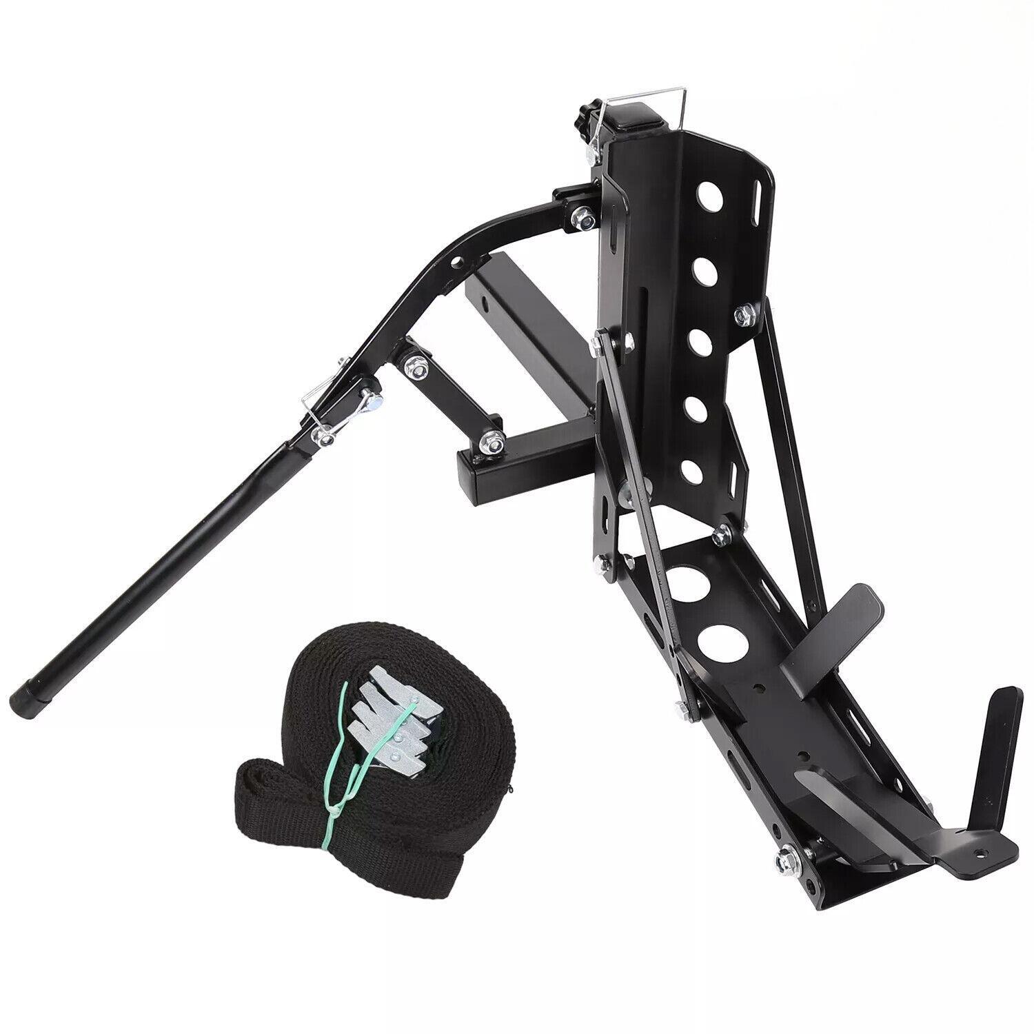 800lb Universal Motorcycle Carrier Hitch Mount  Scooter Carrier Trailer Hauler
