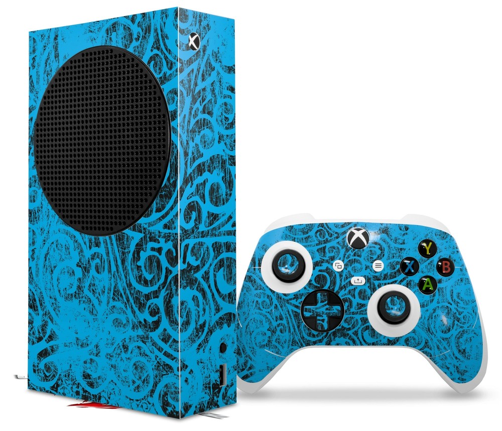 Skins XBOX Series S Console Controller Folder Doodles Blue Medium