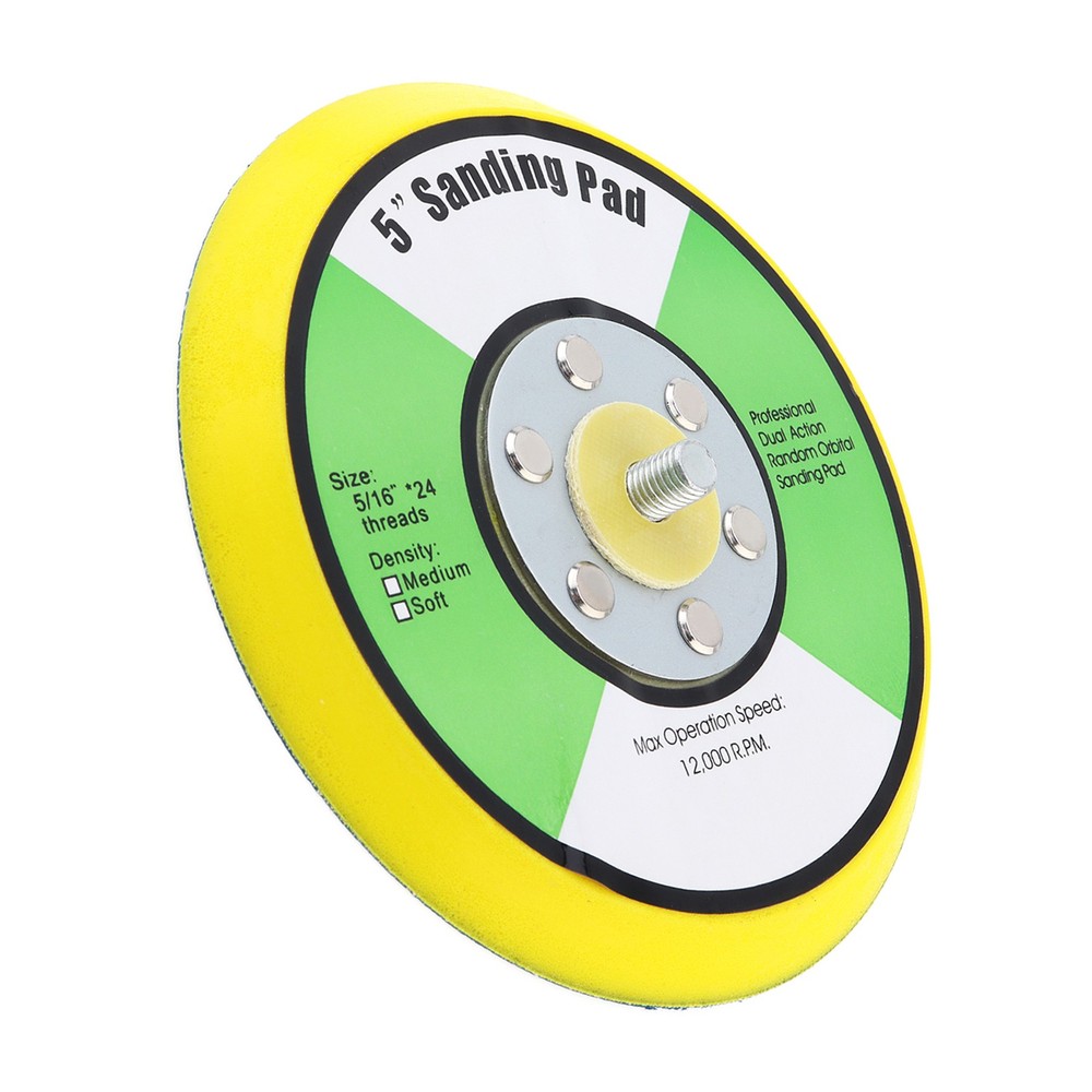Dual Action Hook Loop Sander Sanding Backing Pad with 5/16th