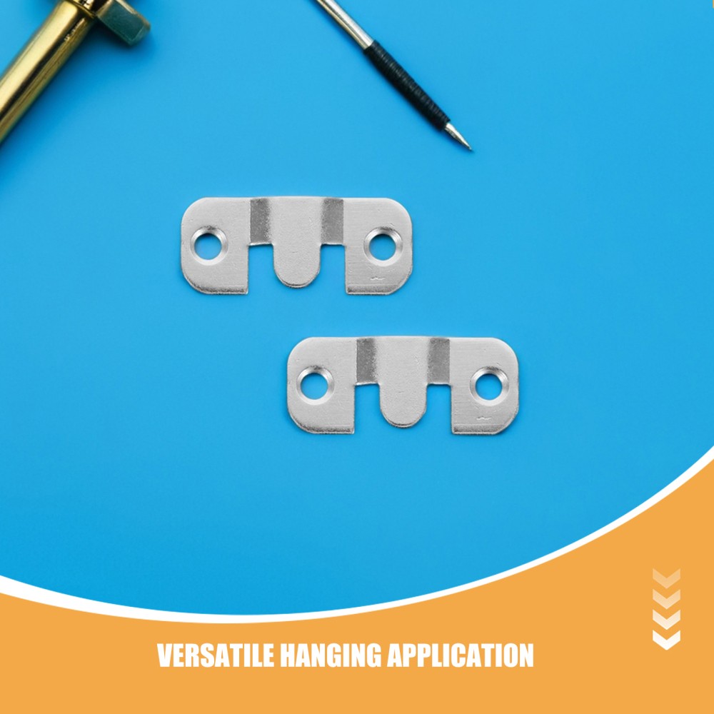 24pcs Flush Mount Bracket: Interlocking Picture Hanging Buckles - Stainless