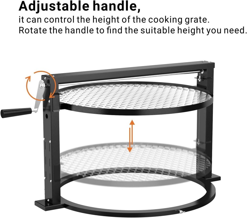 only fire Grill Rotisserie System Adjustable Cooking Grate Attachment