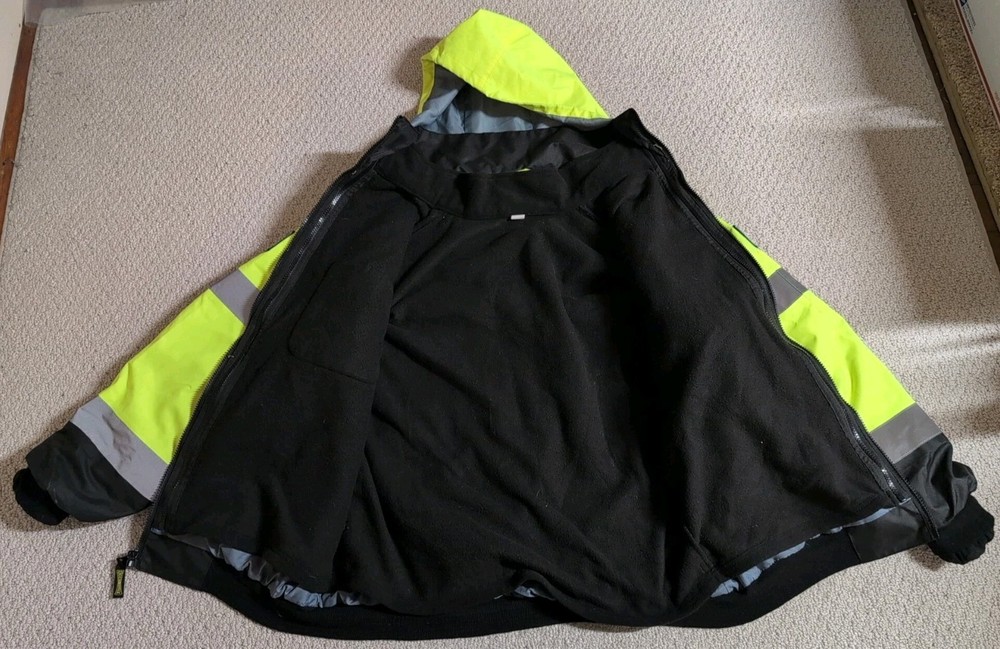 Occunomix Mens Medium Multi-Color 100% Polyester Zip Up Reflective Jacket 25