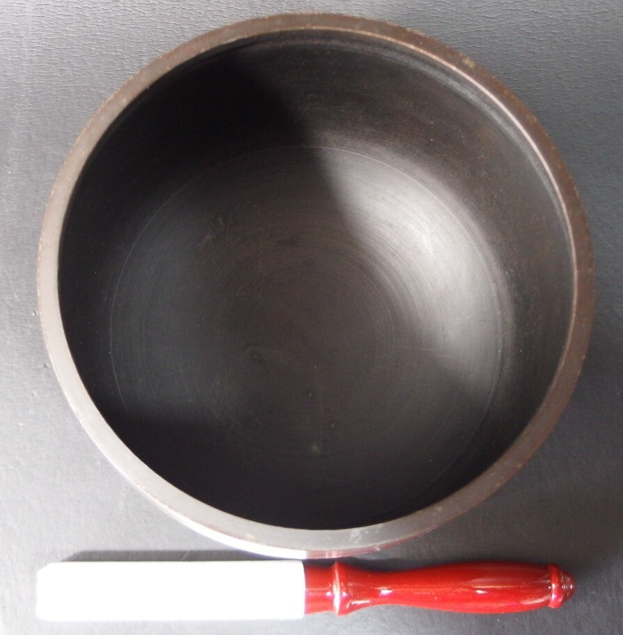 or2575 JAPANESE BUDDHIST SINGING BOWL ORIN GONG 18.1 cm / 7.1 inch Width Used