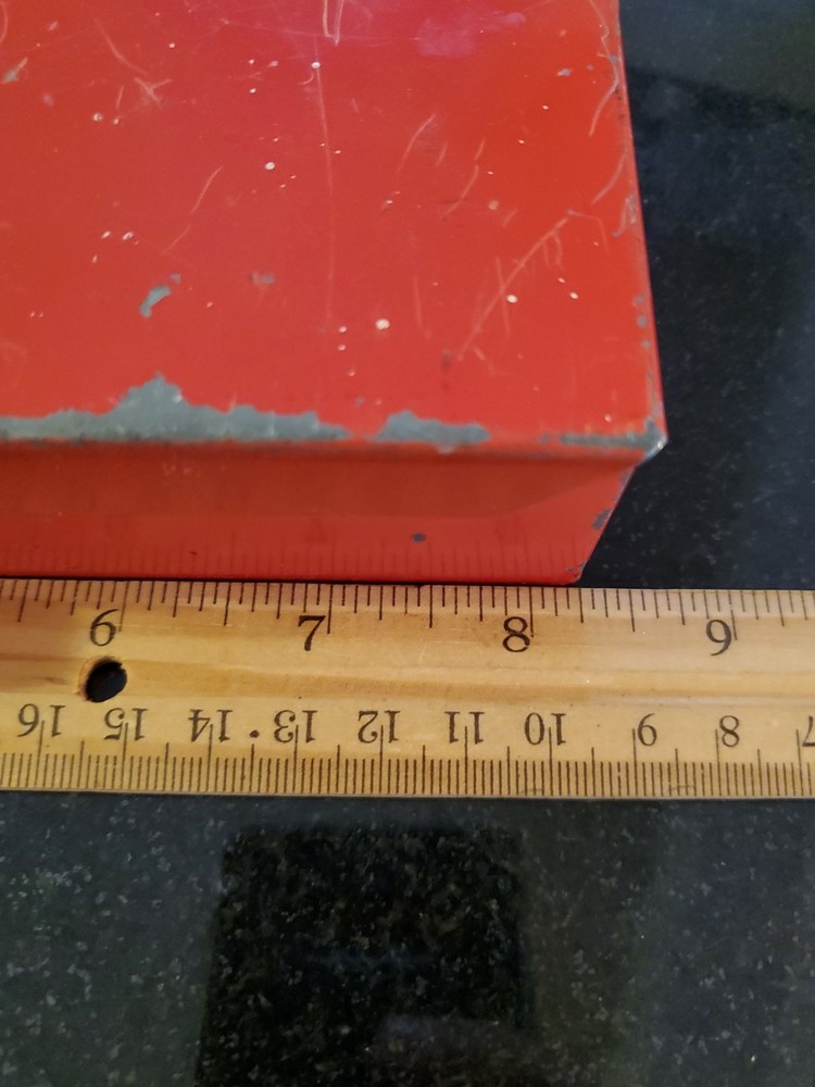 Vintage Bell System D THORSEN TOOL Co. Toolbox Metal ~ EMPTY