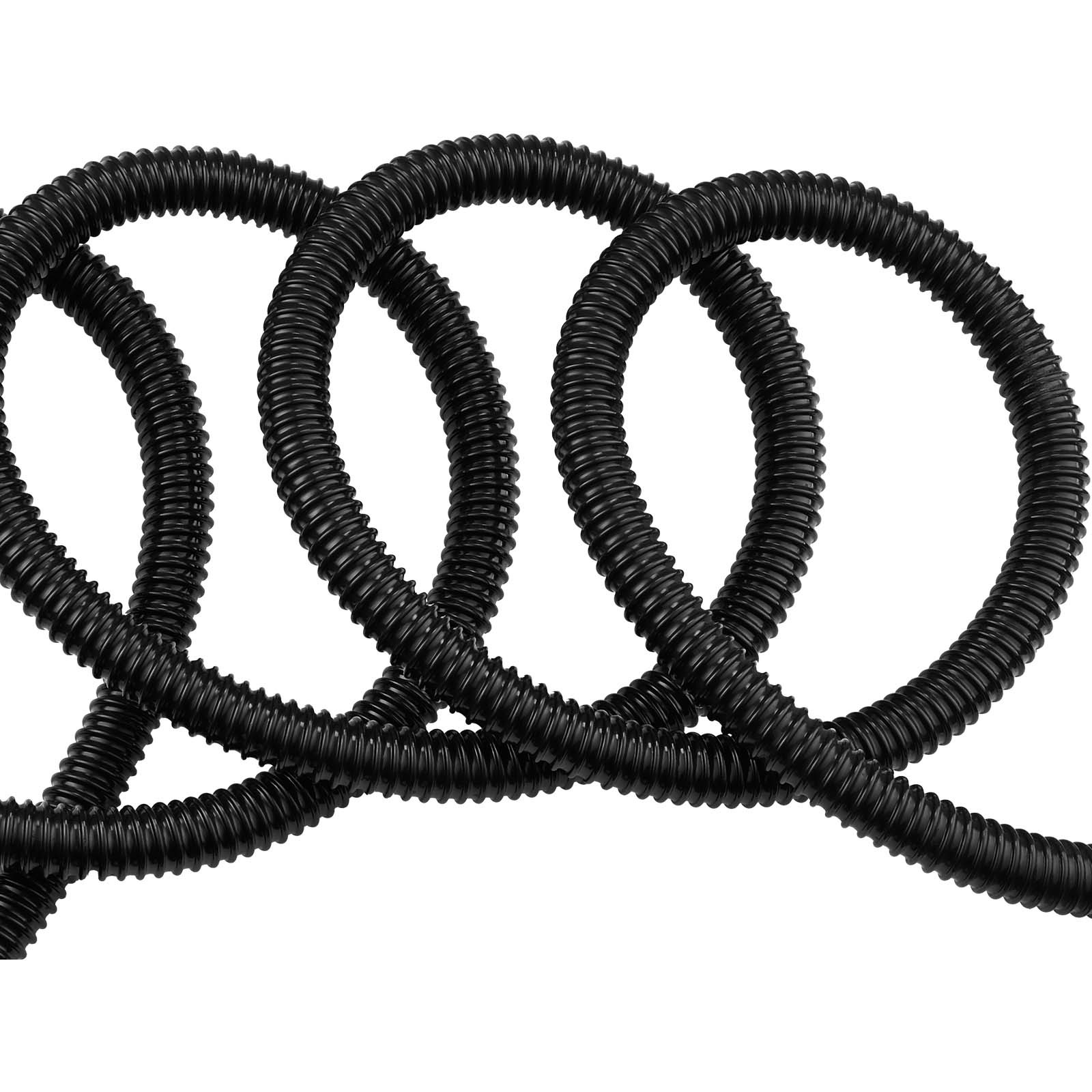 Uimoso 21 ft Flexible PVC Pond Tubing 1 in Inner Diameter, Corrugated Drain Hose