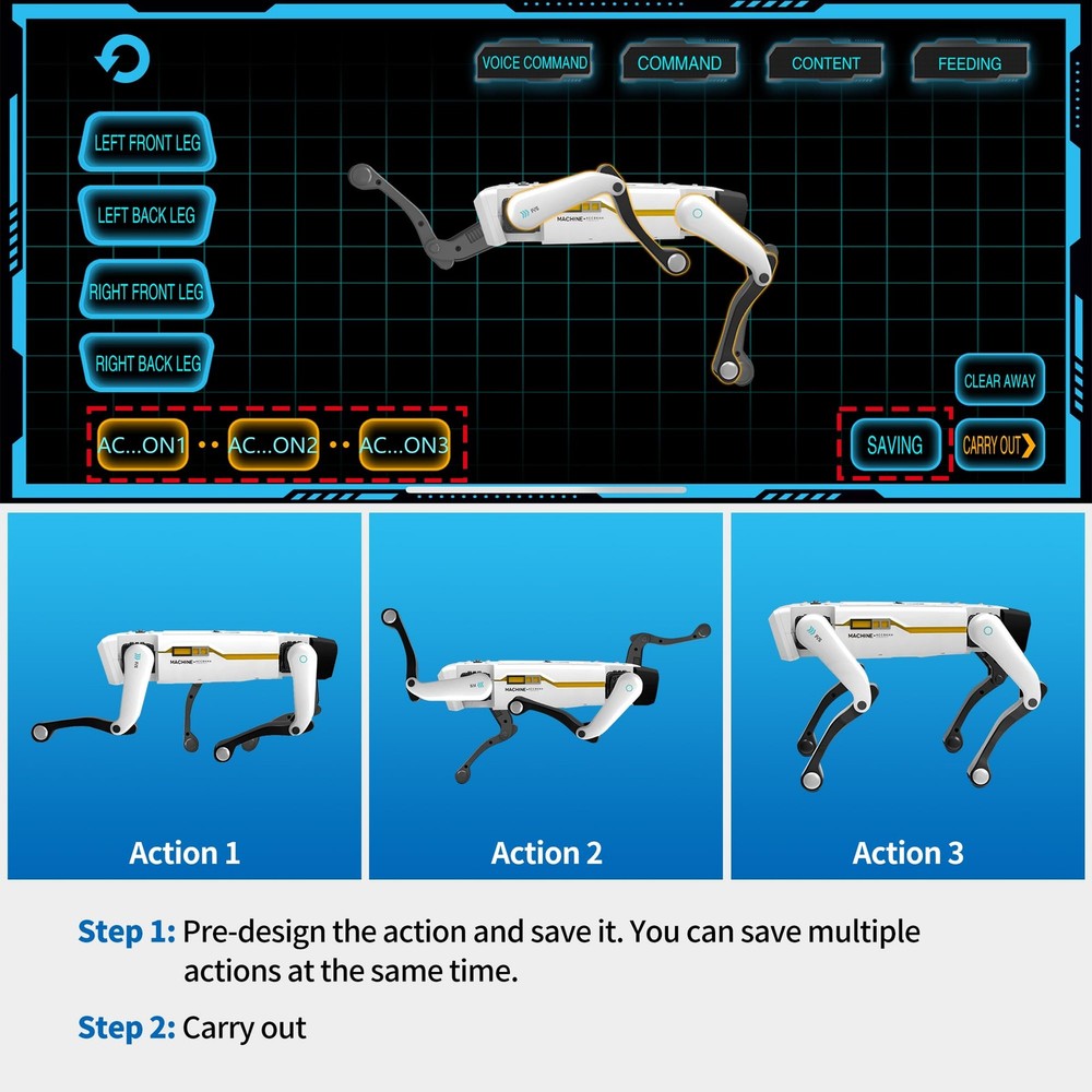 Smart Robot Dog - Interactive STEM Pet with Voice Control, 30+ Actions & APP ...