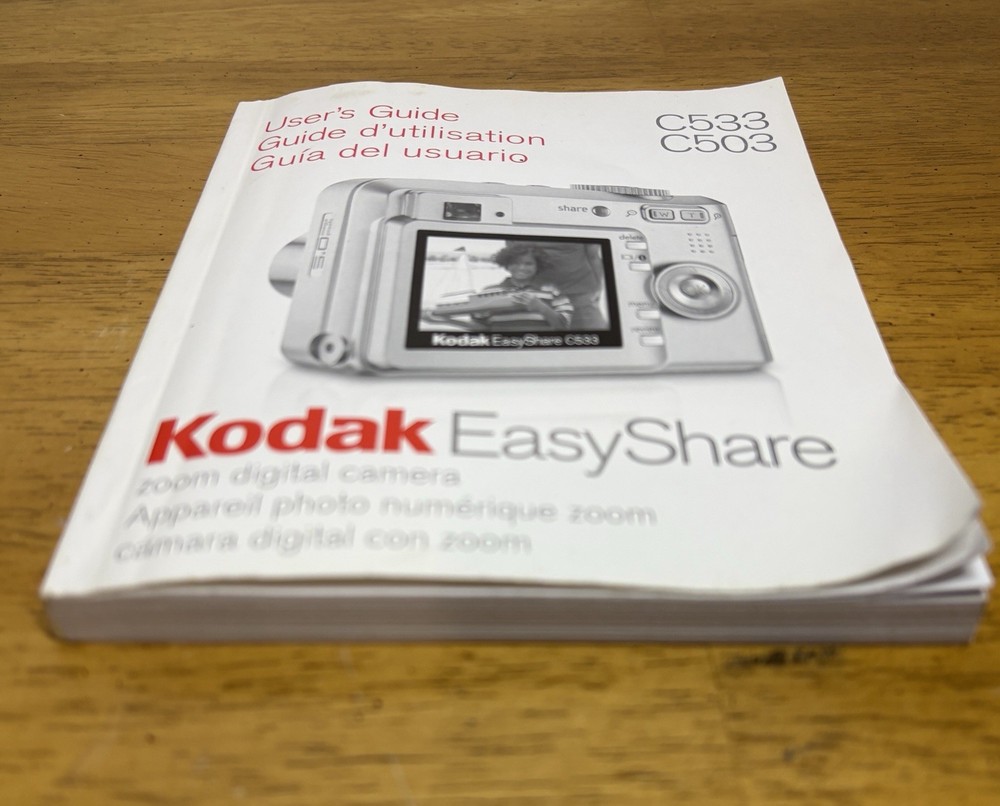 Kodak EasyShare C533 C503 User’s Guide Manuel ONLY