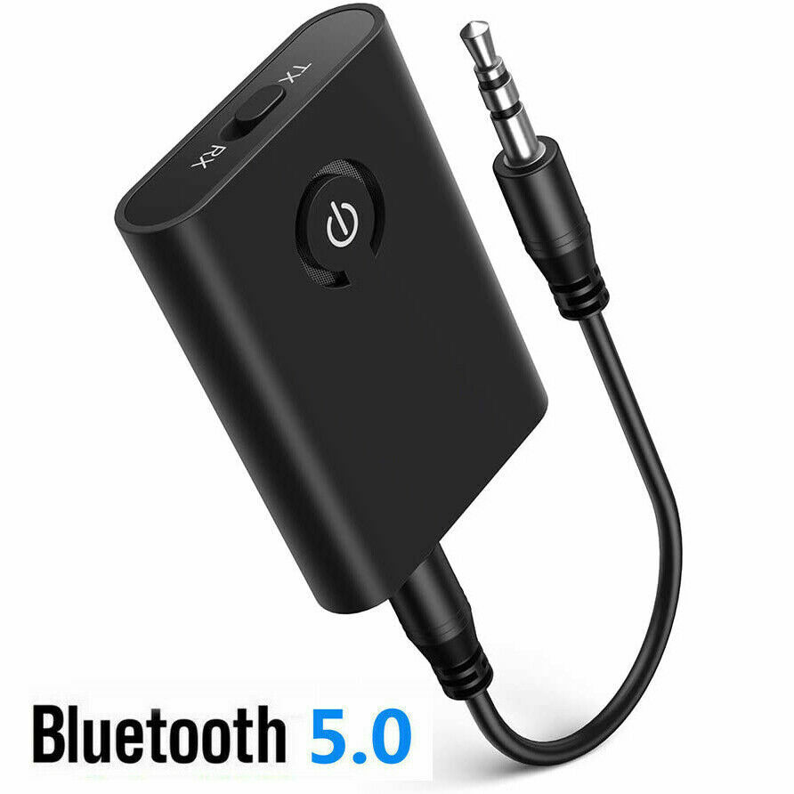 2-in-1 Wireless Bluetooth 5.0 Transmitter Receiver Adapter Audio 3.5mm Jack Aux