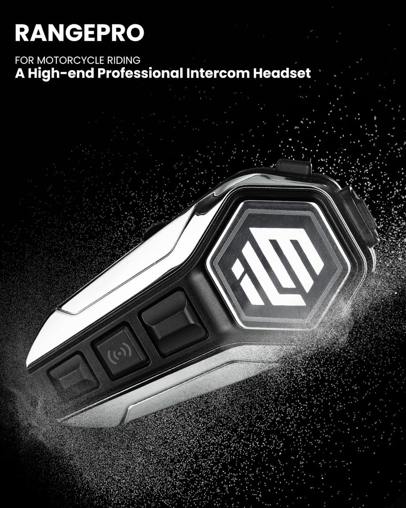ILM Motorcycle Bluetooth Headset Helmet Communication System 2100M Gray