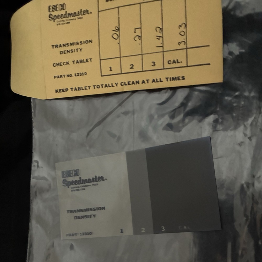 ESECO Speedmaster Reflection Check Plaque – Densitometer Calibration