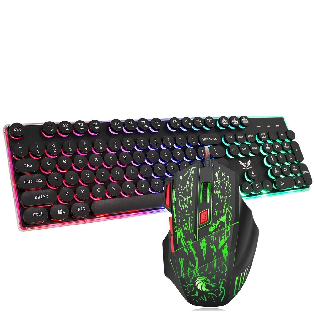X2 Pro Computer Video Gaming PC Keyboard Game Panel Keypad LED + Color DPI Mouse
