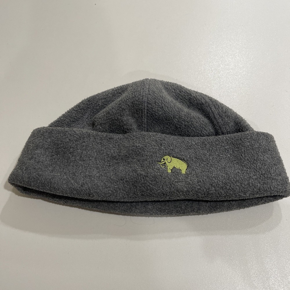 Fleece Beanie Embroidered Elephant Grey OS