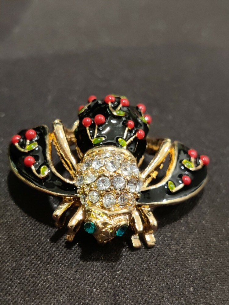 Joan Rivers Cherry Bee Pin Rare