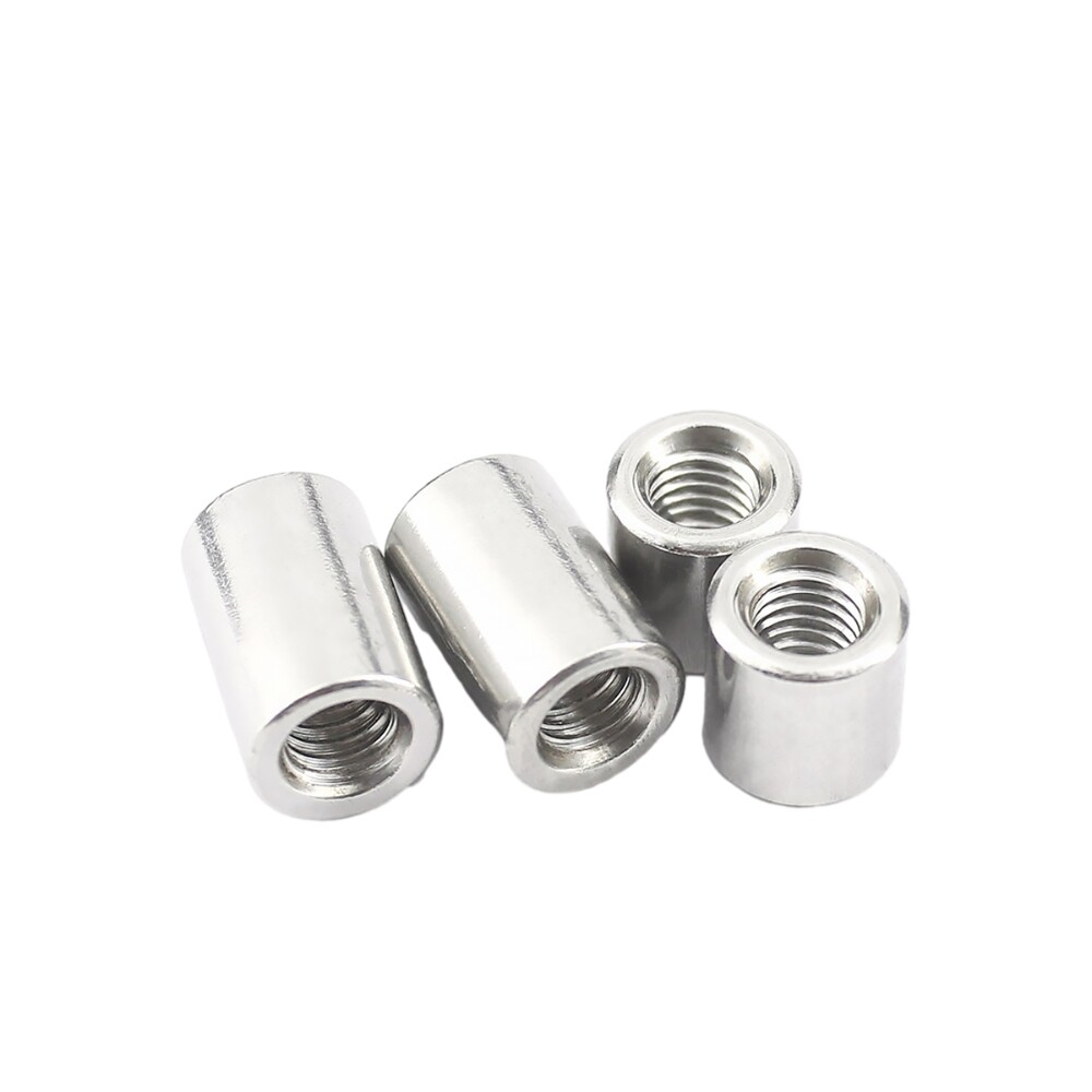 Stainless lengthen Round Nut Standoff Spacer Pillar Female Thread Studs M2 - M20