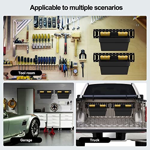 2 Pack E-Track Basket Storage Bin| E Track Box for Tool Organizer - E-Track